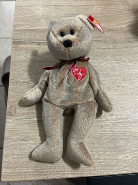 Ty Beanie Baby Signature Bear With Tags 1999 Retired Mint Errors Rare Vintage